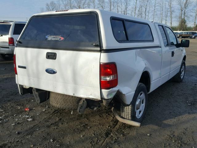 1FTPX12V17FA01495 - 2007 FORD F150 WHITE photo 4