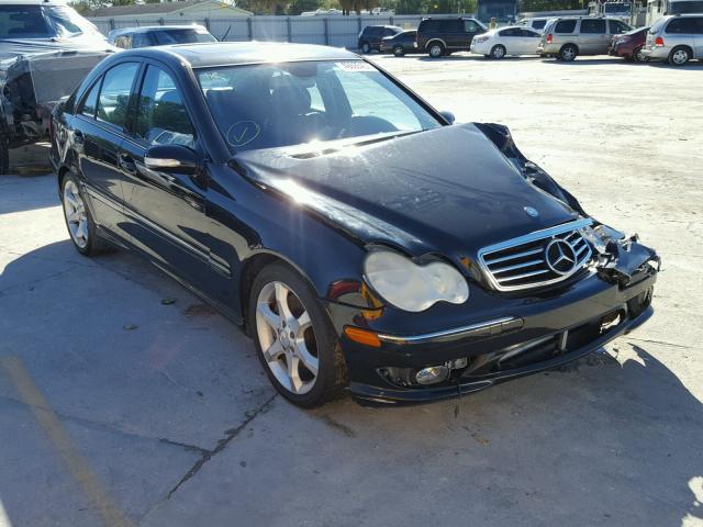 WDBRF52H37F897150 - 2007 MERCEDES-BENZ C 230 BLACK photo 1