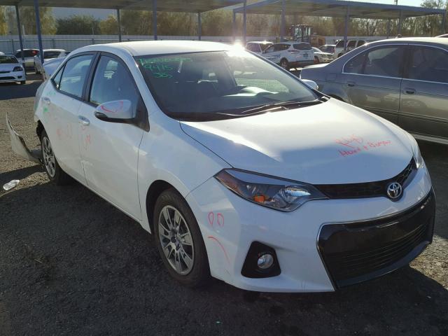 5YFBURHEXFP272412 - 2015 TOYOTA COROLLA L WHITE photo 1