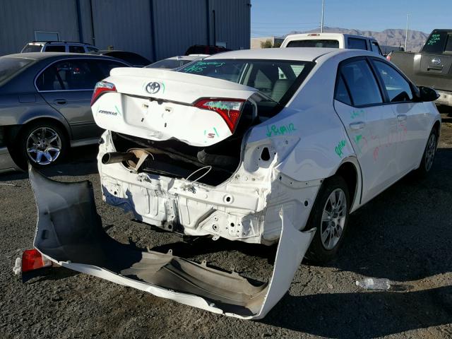 5YFBURHEXFP272412 - 2015 TOYOTA COROLLA L WHITE photo 4