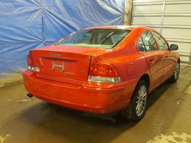 YV1RH592372617399 - 2007 VOLVO S60 2.5T RED photo 4