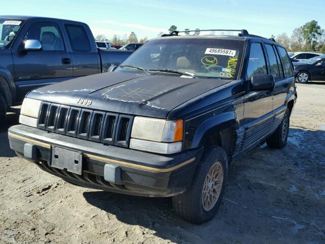 1J4GZ78S7SC574156 - 1995 JEEP GRAND CHER BLACK photo 2