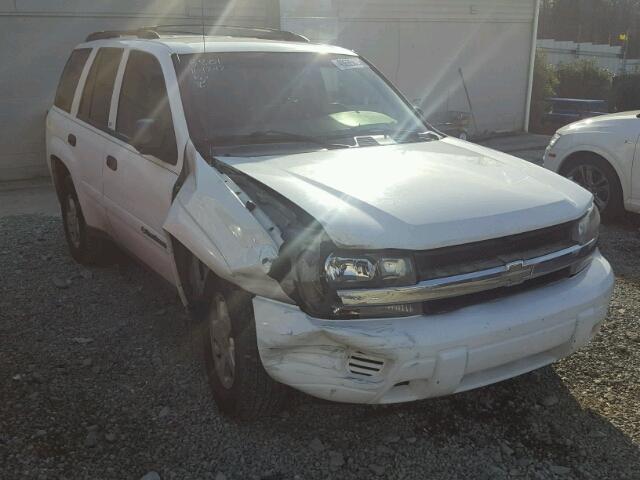 1GNDS13SX22225801 - 2002 CHEVROLET TRAILBLAZE WHITE photo 1