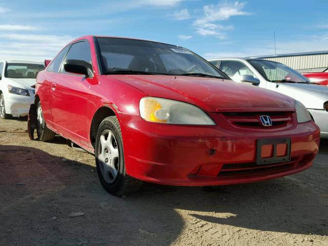 1HGEM22971L094834 - 2001 HONDA CIVIC SI RED photo 1