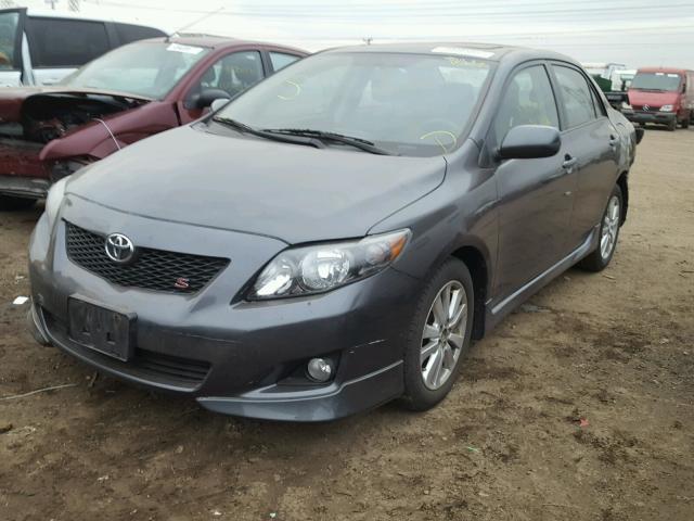 1NXBU4EE5AZ318226 - 2010 TOYOTA COROLLA BA GRAY photo 2