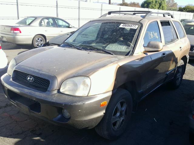 KM8SC13D42U313581 - 2002 HYUNDAI SANTA FE G BROWN photo 2