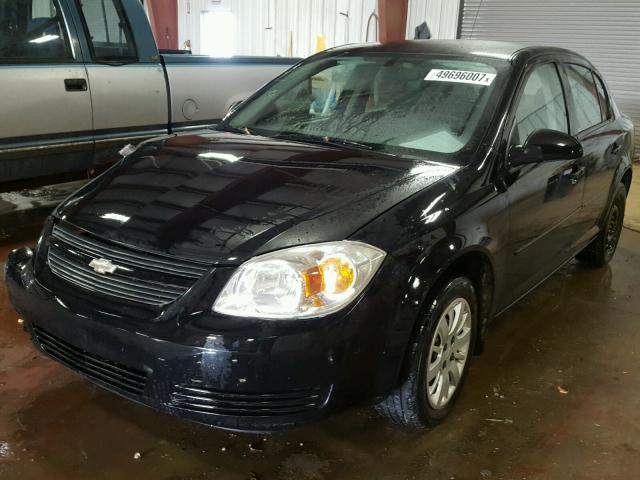 1G1AD5F53A7136228 - 2010 CHEVROLET COBALT 1LT BLACK photo 2