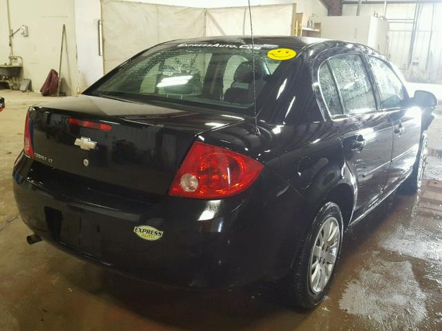 1G1AD5F53A7136228 - 2010 CHEVROLET COBALT 1LT BLACK photo 4