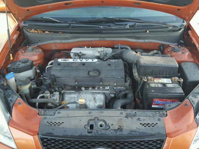 KNADE223096531602 - 2009 KIA RIO BASE ORANGE photo 7