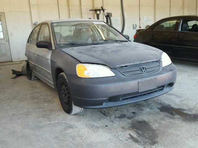 2HGES15522H534644 - 2002 HONDA CIVIC LX SILVER photo 1