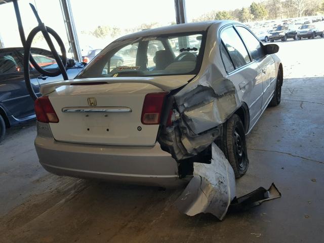 2HGES15522H534644 - 2002 HONDA CIVIC LX SILVER photo 4