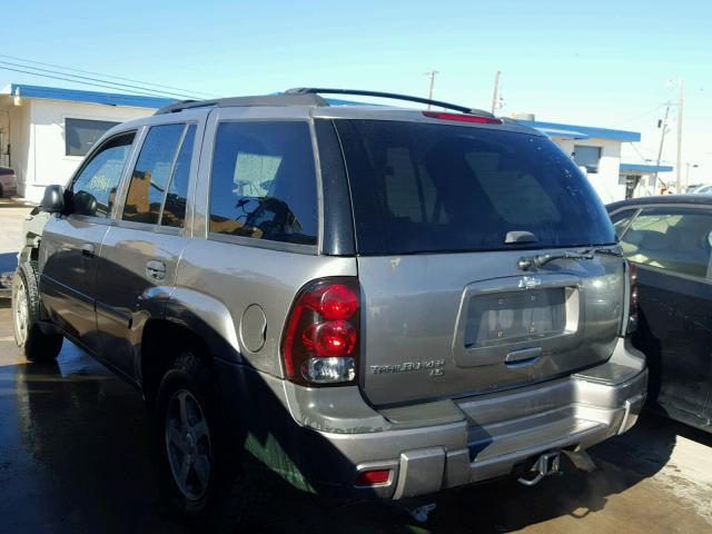 1GNDT13S162230520 - 2006 CHEVROLET TRAILBLAZE GRAY photo 3