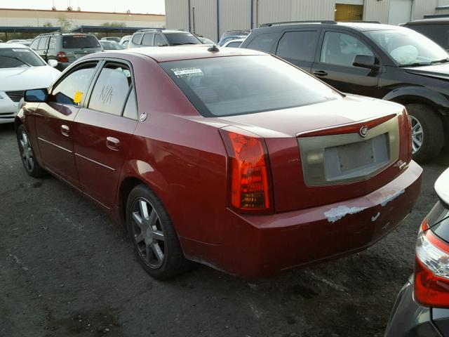 1G6DM577640127799 - 2004 CADILLAC CTS MAROON photo 3