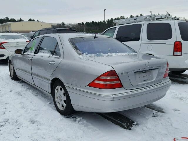 WDBNG75J21A216079 - 2001 MERCEDES-BENZ S 500 SILVER photo 3