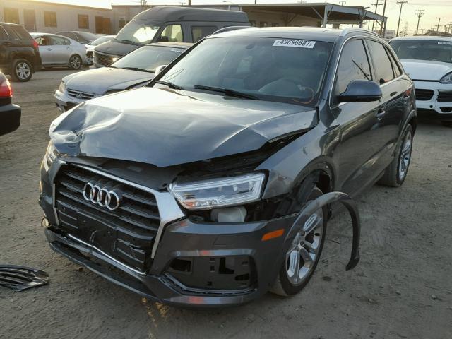 WA1JCCFS3JR005190 - 2018 AUDI Q3 PREMIUM GRAY photo 2