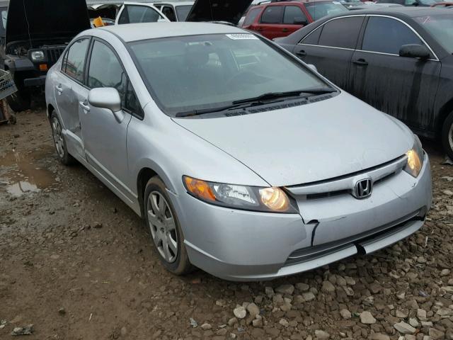 1HGFA16508L051039 - 2008 HONDA CIVIC LX SILVER photo 1