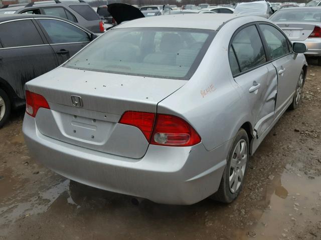 1HGFA16508L051039 - 2008 HONDA CIVIC LX SILVER photo 4