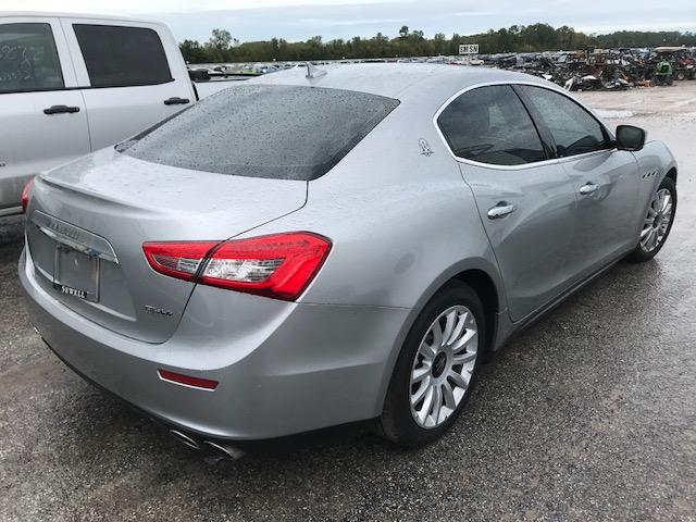 ZAM57XSA6E1081986 - 2014 MASERATI GHIBLI SILVER photo 4