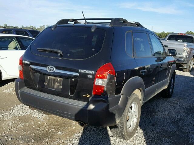 KM8JN12DX7U625175 - 2007 HYUNDAI TUCSON SE BLACK photo 4