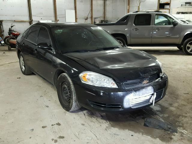 2G1WB58K389223943 - 2008 CHEVROLET IMPALA LS BLACK photo 1