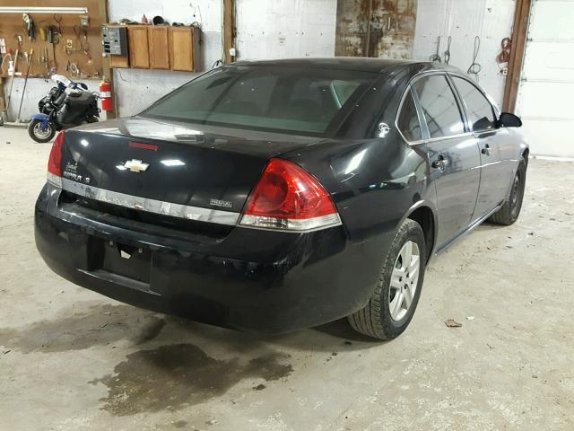 2G1WB58K389223943 - 2008 CHEVROLET IMPALA LS BLACK photo 4