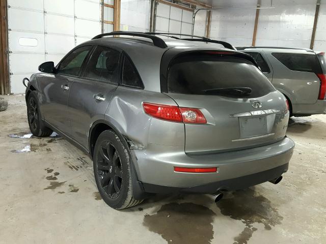 JNRAS08W65X212150 - 2005 INFINITI FX35 GRAY photo 3