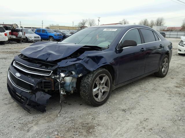 1G1ZG57B594200877 - 2009 CHEVROLET MALIBU LS BLUE photo 2