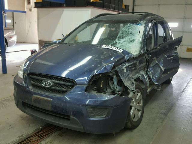 KNAFG526387164329 - 2008 KIA RONDO LX BLUE photo 2