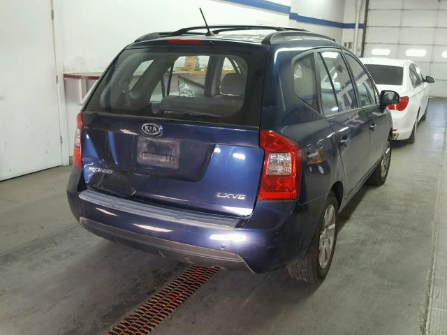 KNAFG526387164329 - 2008 KIA RONDO LX BLUE photo 4