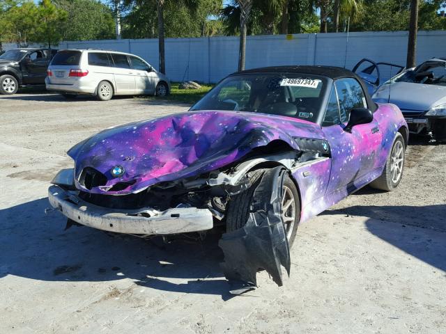 WBACH9342YLG18262 - 2000 BMW Z3 2.3 PURPLE photo 2