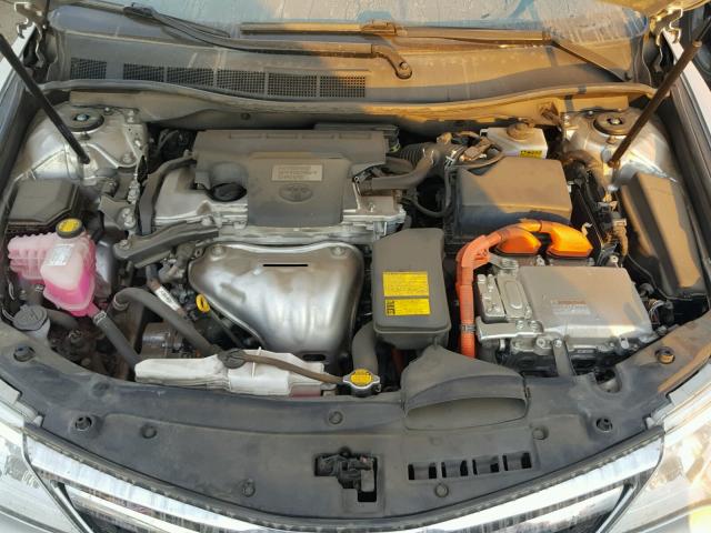 4T1BD1FKXDU082793 - 2013 TOYOTA CAMRY HYBR SILVER photo 7