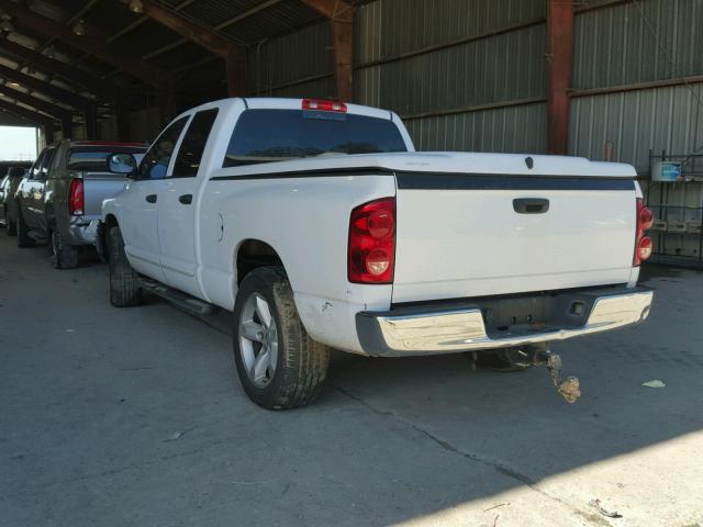 1D7HA18207S132224 - 2007 DODGE RAM 1500 S WHITE photo 3