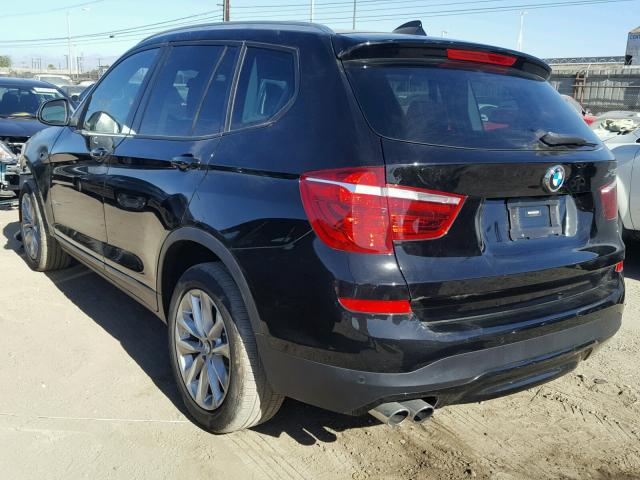 5UXWZ7C33H0V89019 - 2017 BMW X3 SDRIVE2 BLACK photo 3