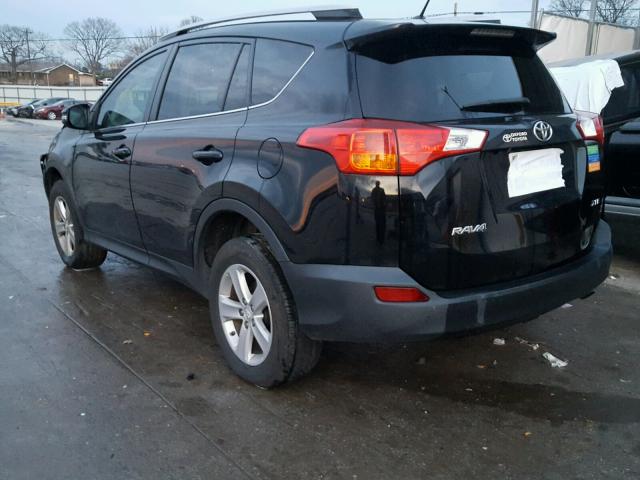 2T3WFREV8DW069747 - 2013 TOYOTA RAV4 XLE BLACK photo 3