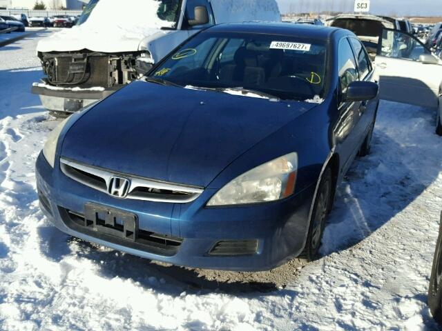 1HGCM56777A806748 - 2007 HONDA ACCORD EX BLUE photo 2