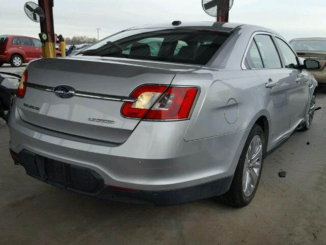 1FAHP2FW9BG189432 - 2011 FORD TAURUS LIM SILVER photo 4