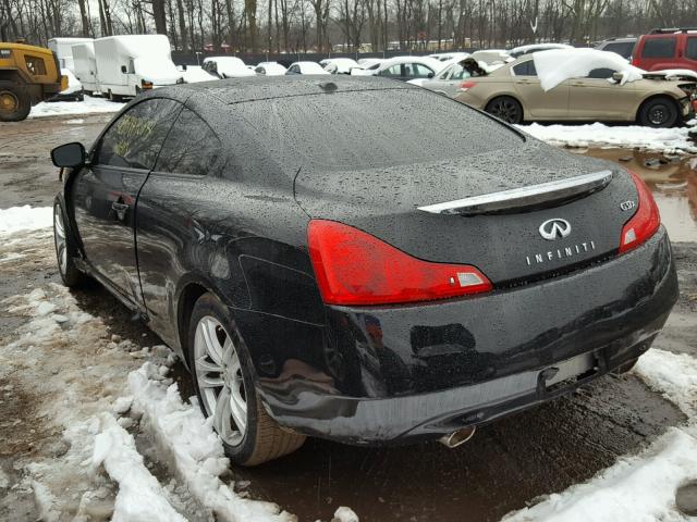 JNKCV64FX9M651625 - 2009 INFINITI G37 BLACK photo 3