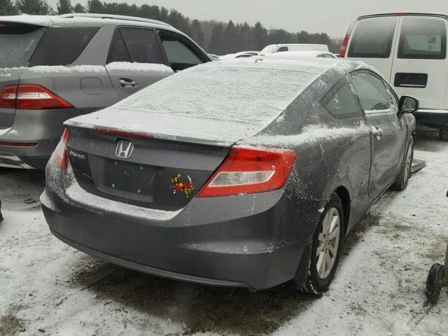 2HGFG3B86CH545065 - 2012 HONDA CIVIC EX GRAY photo 4