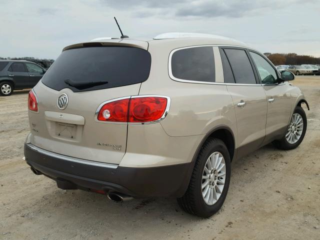 5GAER23D69J212058 - 2009 BUICK ENCLAVE CX BEIGE photo 4