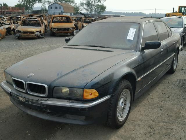 WBAGJ8329WDM15288 - 1998 BMW 740 IL GREEN photo 2