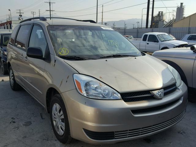 5TDZA23C24S046390 - 2004 TOYOTA SIENNA CE GOLD photo 1