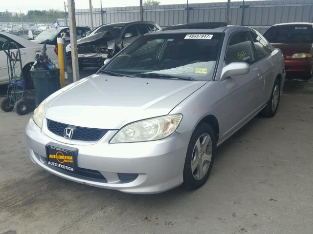 1HGEM21914L069367 - 2004 HONDA CIVIC EX GRAY photo 2