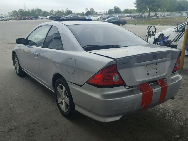 1HGEM21914L069367 - 2004 HONDA CIVIC EX GRAY photo 3