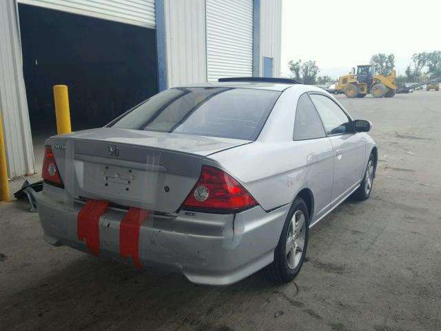 1HGEM21914L069367 - 2004 HONDA CIVIC EX GRAY photo 4