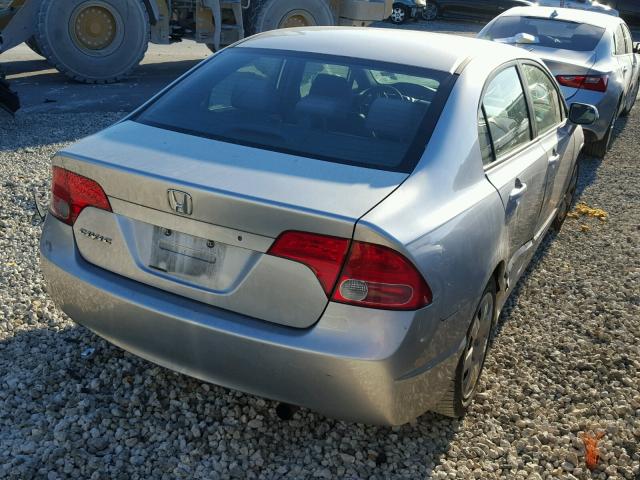 1HGFA165X6L091366 - 2006 HONDA CIVIC LX SILVER photo 4