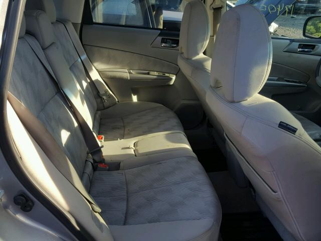 JF2SH6CC3AH776265 - 2010 SUBARU FORESTER 2 SILVER photo 6