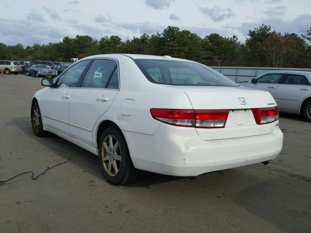 1HGCM66514A091563 - 2004 HONDA ACCORD EX WHITE photo 3