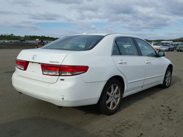 1HGCM66514A091563 - 2004 HONDA ACCORD EX WHITE photo 4