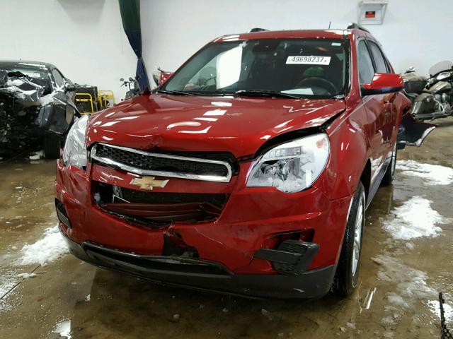 2GNALBEK5F1133861 - 2015 CHEVROLET EQUINOX LT BURGUNDY photo 2