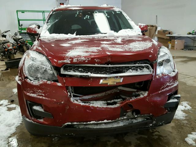 2GNALBEK5F1133861 - 2015 CHEVROLET EQUINOX LT BURGUNDY photo 9